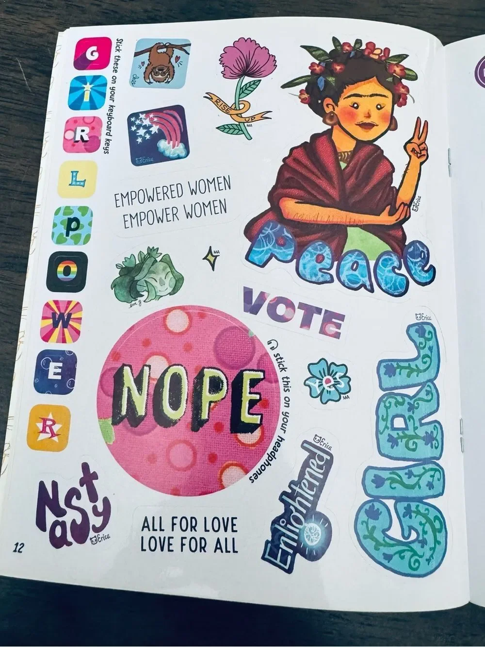 Feminist Female Girl Power Stickers